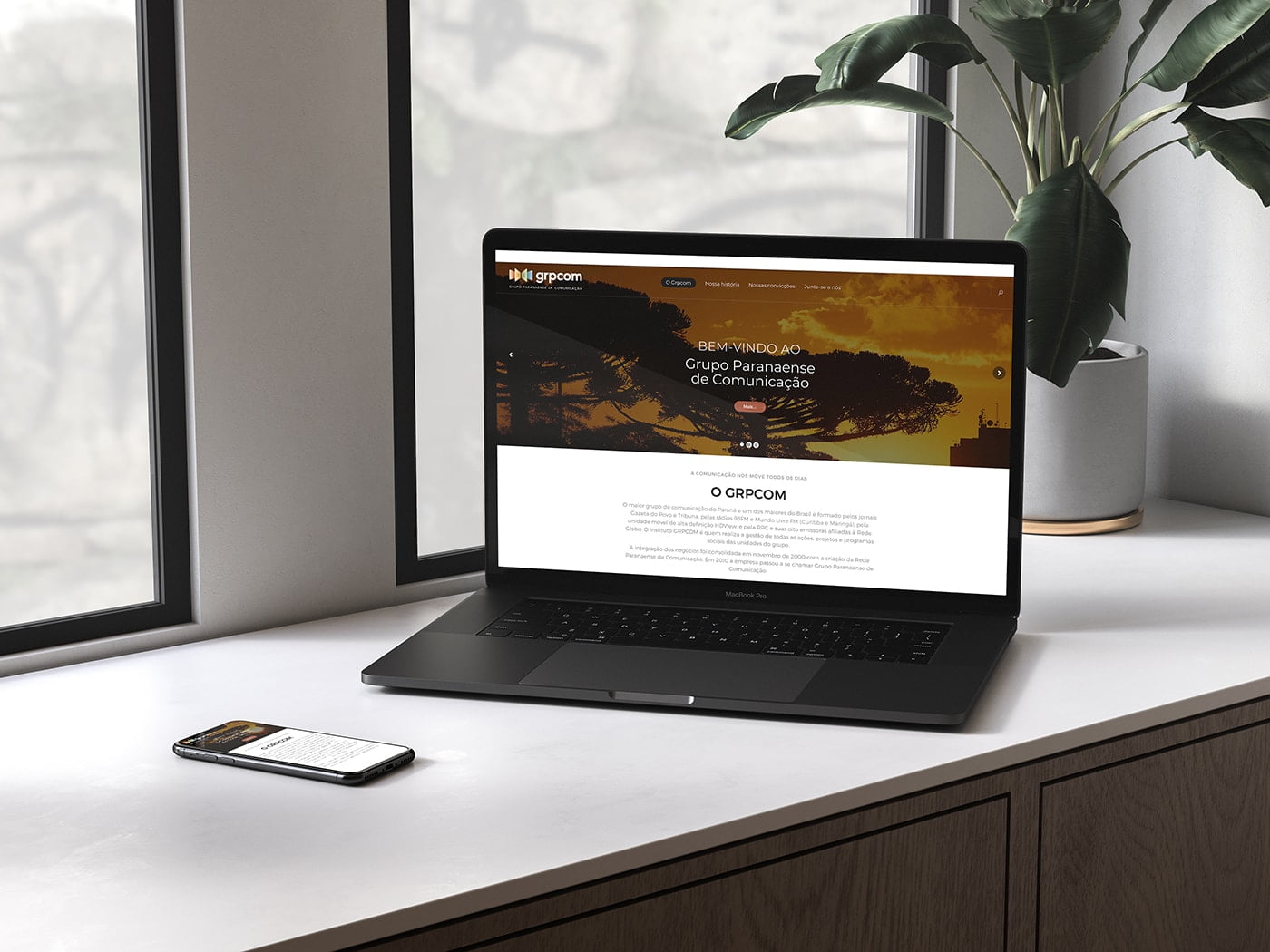 Novo website para o GRPCOM